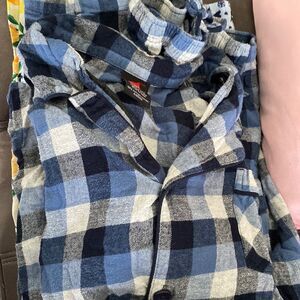 Hanes xl flannel pjs blue’s gently worn